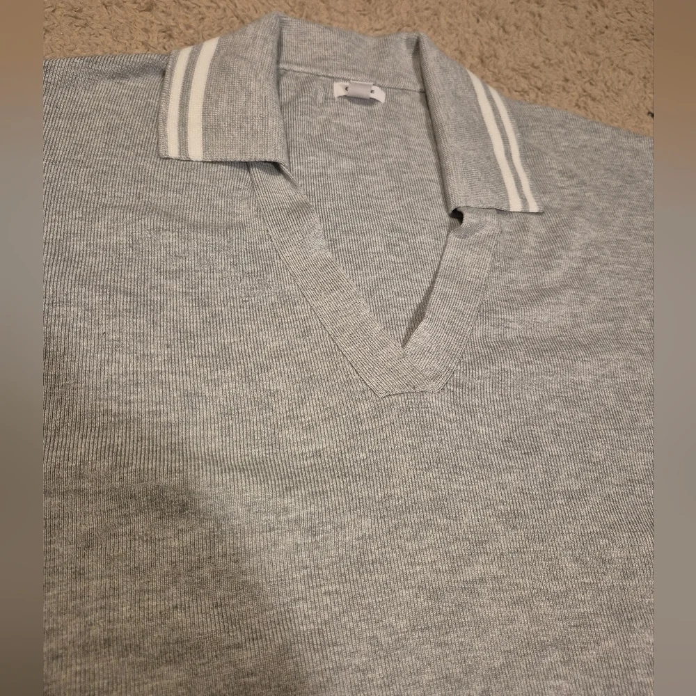 Garage Boxy Cropped Polo Sweater S Like New - Picture 9 of 13